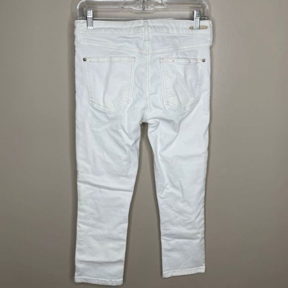 Pilcro and the Letterpress White Skinny Crop‎ Jeans Stet - Picture 3 of 5